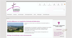 Desktop Screenshot of kirchenbezirk-weikersheim.de